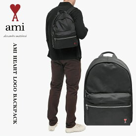 AMI Paris リュック アミ パリス AMI HEART LOGO BACKPACK バックパック BLACK 黒 かばん アクセサリー メンズ レディース ユニセックス 正規品[衣類]