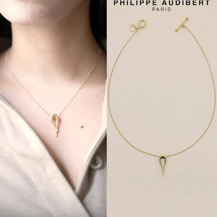 美品】PHILIPPE AUDIBERTロングネックレス ゴールド 楽天市場 