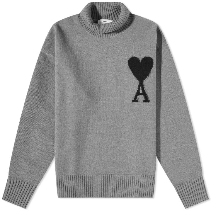 楽天市場】AMI Paris アミ パリス ロールネックニット クルーニット 