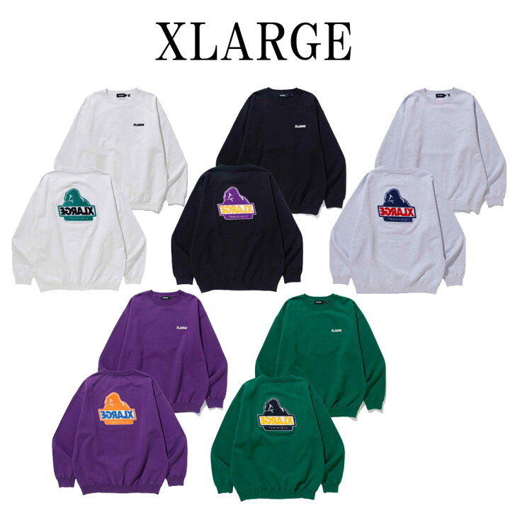 楽天市場】XLARGE スウェット エクストララージ TWO TONE BACKSIDE OG 