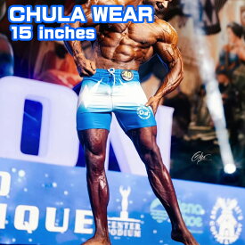 チュラウェア サーフパンツ CHULA WEAR ステージ ショーツ 水着 ILLUMINATIONs 15 inches ハーフパンツ 短パン フィジーカー 大会 メンズ 筋トレ ジム ウエア 正規品[衣類]ユ00582