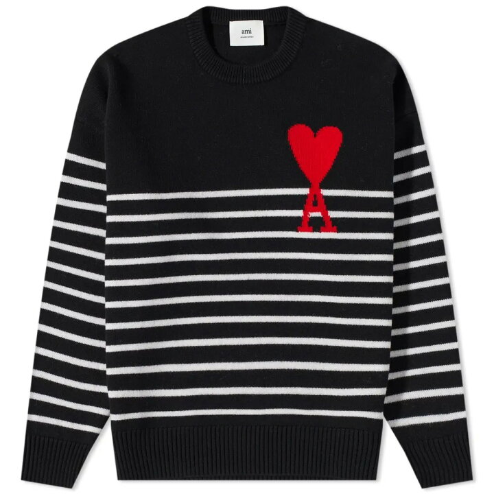 楽天市場】AMI Paris アミ パリス ニット クルーニット ストライプ AMI 