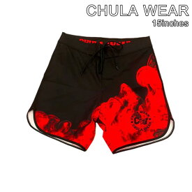 チュラウェア サーフパンツ CHULA WEAR ステージ ショーツ 水着 15inches Humo Rojo ハーフパンツ 短パン フィジーカー 大会 メンズ 筋トレ ジム ウエア 正規品[衣類]ユ00582