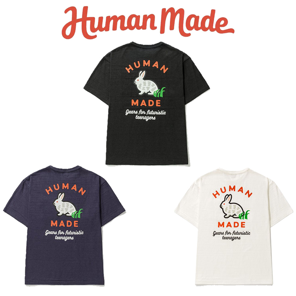 HUMAN MADE Tシャツ ヒューマンメイド POCKET T-SHIRT #2 胸ポケット ラビット ウサギ 兎 ロゴ メンズ レディース  ユニセックス 正規品[衣類] | WILLS