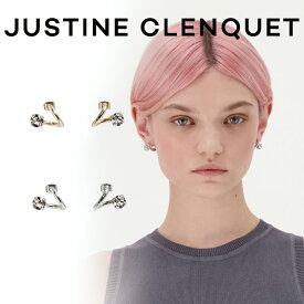 ジュスティーヌクランケ Justine Clenquet ヴィッキー ピアス Vicky earrings シルバー レディース メンズ ユニセックス パラジウム[アクセサリー]