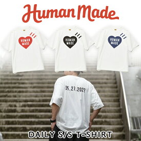 HUMAN MADE Tシャツ ヒューマンメイド DAILY S/S T-SHIRT ハート ロゴ 半袖 トップス ギフト メンズ レディース ユニセックス 正規品[衣類]