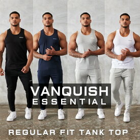 ヴァンキッシュ フィットネス VANQUISH FITNESS タンクトップ レギュラーフィット ESSENTIALシリーズ REGULAR FIT TANK TOP メンズ 筋トレ ジム ウエア スポーツ 正規品[衣類]