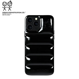 Urban Sophistication アーバンソフィスティケーション THE PUFFER CASE BLACK MANHATTAN スマホケース iPhone 14 14Pro 14Pro Max 14Plus Case ケース アイフォン カバー 携帯[スマホケース] ユ00582-2 R4-4