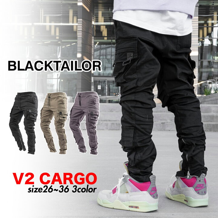 楽天市場】BLACKTAILOR カーゴパンツ ブラックテイラー V2 CARGO 