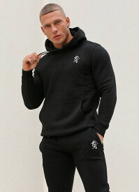 ジムキング GYM KING ジップパーカー スウェット Basis Overhead Hoodie ブラック 黒 メンズ 筋トレ ジム スポーツ gym king 正規品[衣類]