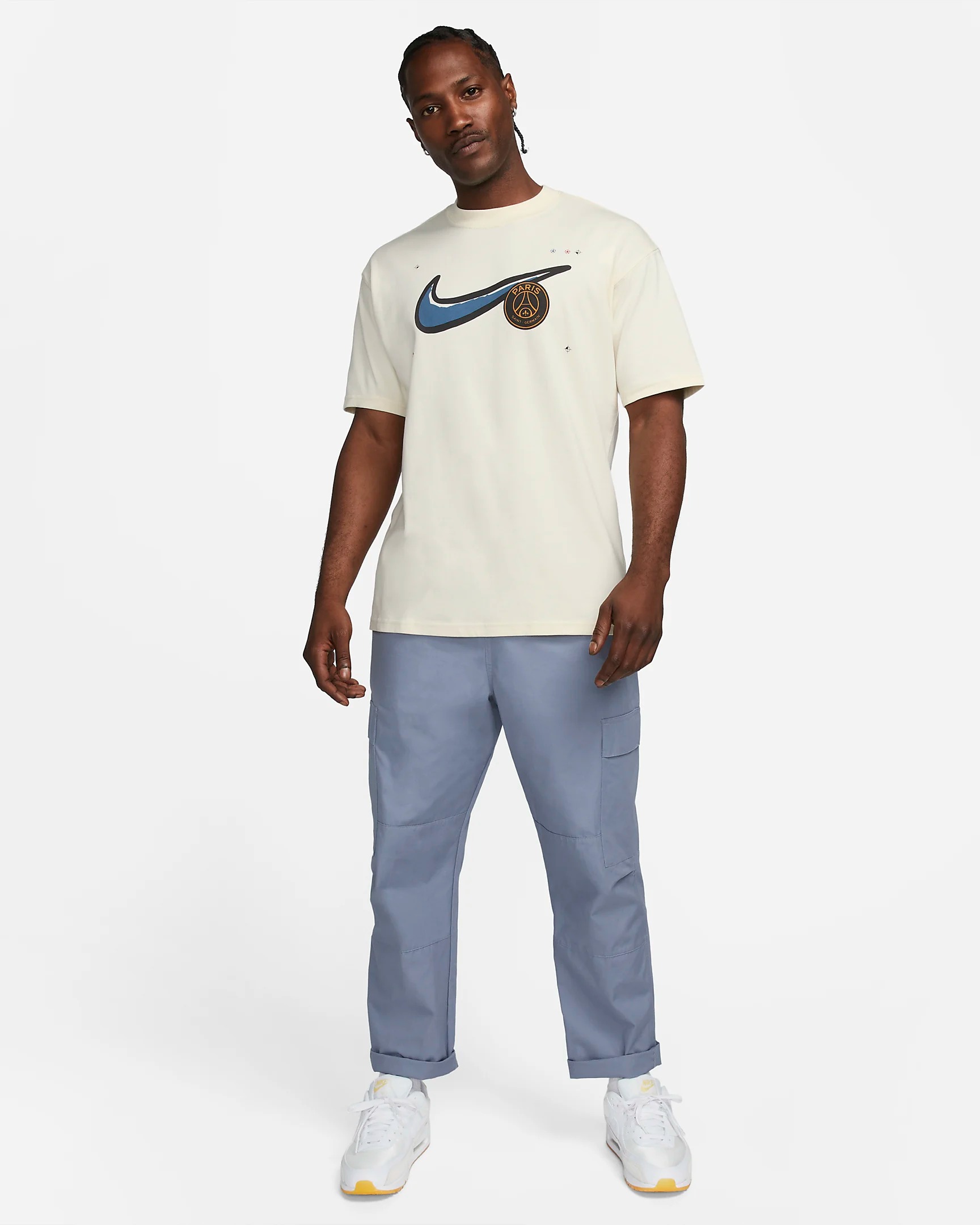パリサンジェルマン ナイキ コラボ PSG Nike USサイズ マックス90 サッカー Tシャツ 半袖 クレスト メンズ サッカー Tシャツ  ユニセックス Jordan ジョーダン 正規品 FJ1849-113[衣類] | WILLS