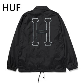 ハフ コーチジャケット HUF ナイロンジャケット HUF SET H COACHES JACKET ブラック アウター トップス スケーター スケートボード メンズ ユニセックス JK00390 [衣類]