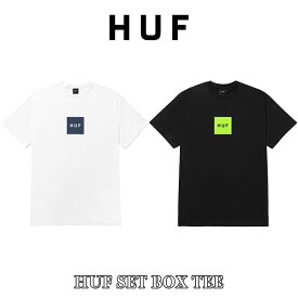 ハフ Tシャツ 半袖 HUF SET BOX TEE ホワイト ブラック トップス スケーター ストリート系 スケートボード 人気 メンズ 正規品 コムドット TS01954 [衣類]