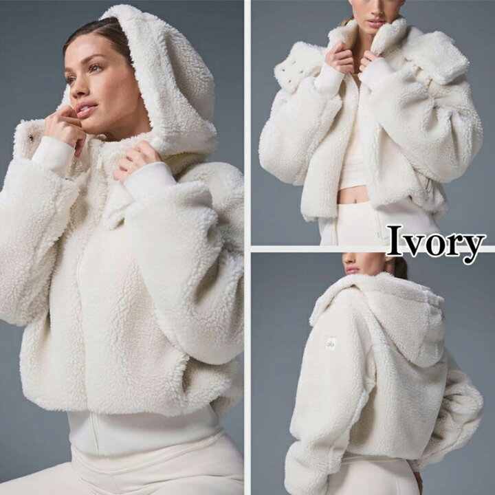 楽天市場】Alo Yoga ジャケット アローヨガ ふわふわ Foxy Sherpa ボア 