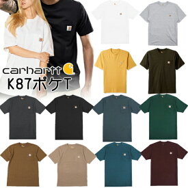 カーハート Tシャツ 半袖 ロゴ ポケT Carhartt ワークウェア K87 メンズ レディース 大きいサイズ ユニセックス [衣類] ユ00582