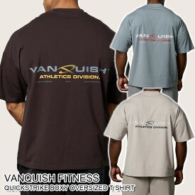 ヴァンキッシュ フィットネス 半袖 Tシャツ VANQUISH FITNESS QUICKSTRIKE BOXY OVERSIZED T SHIRT メンズ 筋トレ ジム ウエア スポーツ 正規品 [衣類] ユ00582