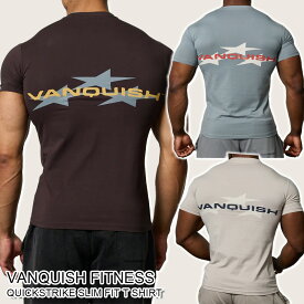 ヴァンキッシュ フィットネス 半袖 Tシャツ VANQUISH FITNESS QUICKSTRIKE SLIM FIT T SHIRT メンズ 筋トレ ジム ウエア スポーツ 正規品 [衣類] ユ00582