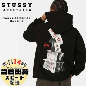Xe[V[ p[J[ Stussy Australia House Of Cards Hoodie ubN S vI[o[ XEFbg Y jZbNX I[XgA [ߗ]00572