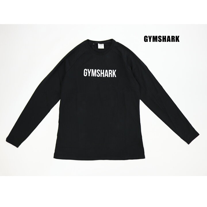 楽天市場】ジムシャーク Gymshark APOLLO LONG SLEEVE T-SHIRT BLACK 
