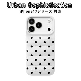 Urban Sophistication iPhone17 ケース アーバンソフィスティケーション The Puffer Case Inverse Polka Dots iPhone17Air iPhone17Pro ダウンケース 携帯ケース スマホケース アイフォン カバー ブランド キューピッド 芸能人着用 アイドル愛用 [雑貨] ユ00582