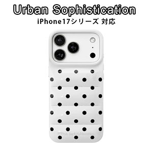 Urban Sophistication iPhone17 �P�[�X �A�[�o���\�t�B�X�e�B�P�[�V���� The Puffer Case Inverse Polka Dots iPhone17Air iPhone17Pro �_�E���P�[�X �g�уP�[�X �X�}�z�P�[�X �A�C�t�H�� �J�o�[ �u�����h �L���[�s�b�h