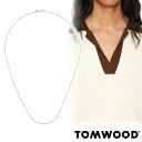 Tom Wood トムウッド ネックレス Silver Culb Chain Slim Necklace M 925 スターリングシルバー アクサセリー 誕生日 プレゼント ギフト 贈り物 お祝い 人気 TOMWOOD [アクセサリー]