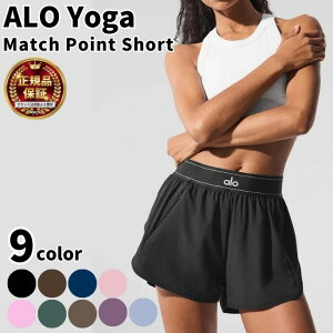 Alo Yoga �p���c �V���[�c �A���[���K Match Point Short �}�b�`�|�C���g �V���[�g �Z�p�� �n�[�t�p���c �؍��A�C�h�� �A���o�T�_�[ �����Y ���f�B�[�X �p���c ��l�C ���j�Z�b�N�X ��00582 [�ߗ�]