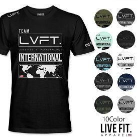 リブフィット LIVE FIT International Tee 半袖 Tシャツ メンズ 筋トレ ジム ウエア スポーツウェア 正規品[衣類]