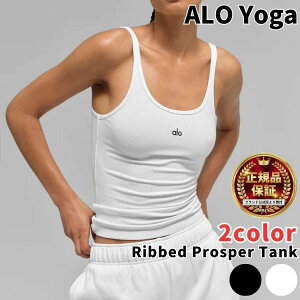 Alo Yoga Alo Yoga �^���N�g�b�v �A���[���K Ribbed Prosper Tank ���u �v���X�p�[ �^���N �؍��A�C�h�� �����O���[�v �A���o�T�_�[ ���f�B�[�X �m�[�X���[�u �X���[�u���X ��l�C ���j�Z�b�N�X ��00582 [