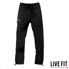 リブフィット LIVE FIT HYBRID ACTIVE PANTS ブラック ジョガー パンツ メンズ 筋トレ ジム ウエア スポーツウェア 正規品[衣類]