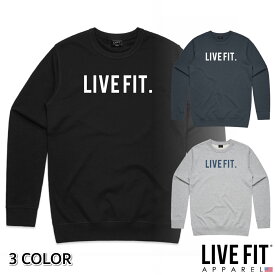 リブフィット LIVE FIT PREMIUM LIVE FIT CREWNECK スウェット トレーナー トップス メンズ 筋トレ ジム ウエア フィットネス スポーツ トレーニング 正規品[衣類]