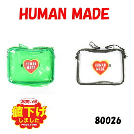 HUMAN MADE ヒューマンメイド PVC POUCH LARGE クリア ポーチ メッセンジャーバッグ ショルダーバッグ フラミンゴ 2way かばん 鞄 アクセサリー メンズ レディース ユニセックス 正規品[衣類]