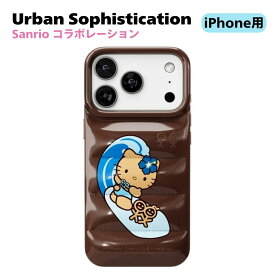 Urban Sophistication iPhone17 ケース アーバンソフィスティケーション The Puffer Case Surf Kitty iPhone17 iPhone17Pro ダウンケース 携帯ケース スマホケース アイフォン カバー ブランド キューピッド 芸能人着用 アイドル愛用 [雑貨] ユ00582