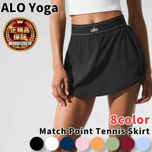 Alo Yoga �e�j�X�X�J�[�g �A���[���K Match Point Tennis Skirt �}�b�`�|�C���g �e�j�X �X�J�[�g �V���[�c �Z�p�� ���f�B�[�X ��l�C ��00582