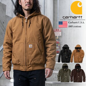 �J�[�n�[�g �p�[�J�[ Carhartt J130 �W���P�b�g �t�[�h �_�b�N�A�N�e�B�u�W���P�b�g ���[�Y�t�B�b�g Washed Duck Active Jacket ���S �H�~ �A�E�^�[ �g�b�v�X ���[�N�E�F�A �����Y ���f�B�[�X �C�O���K