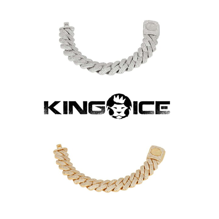 楽天市場】KING ICE キングアイス ブレスレット 18MM ICED DIAMOND CUT 