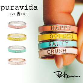 puravida プラヴィダ HAPPY ENAMEL WORD RING 指輪 リング レディース ユニセックス 夏 ロンハーマン[アクセサリー]