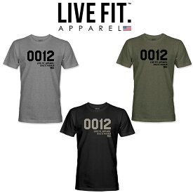 リブフィット Tシャツ 半袖 LIVE FIT 0012 Tee メンズ 筋トレ ジム ウエア スポーツウェア 正規品[衣類]