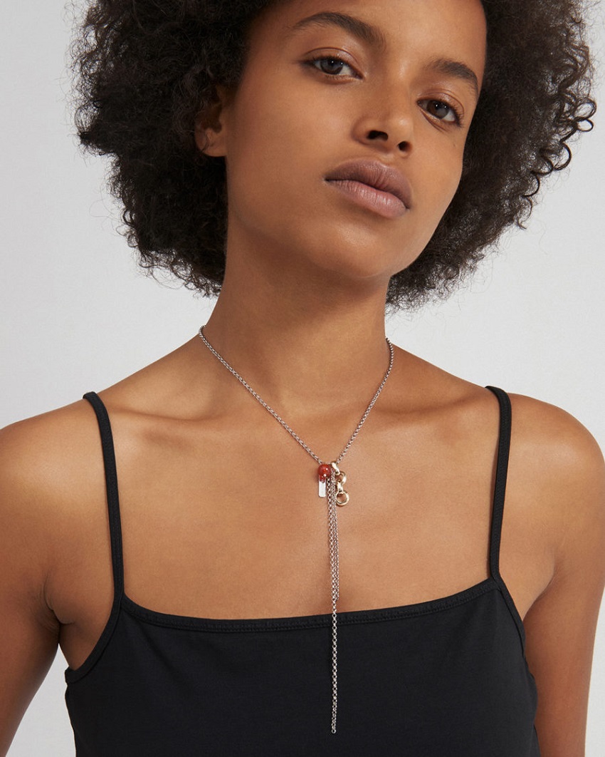 ジュスティーヌクランケ Justine Clenquet テリー ネックレス Terry necklace チョーカー パラジウム  レディース[アクセサリー] | s.s shop