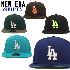 ニューエラ LA ドジャース キャップ NEW ERA Los Angeles Dodgers Citrus Pop 59FIFTY Fitted 平つば 帽子 ロサンゼルス ドジャース メンズ ユニセックス 限定モデル 正規品[帽子]ユ00572