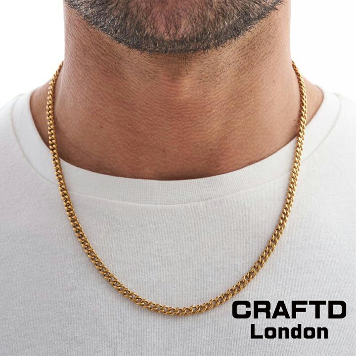 楽天市場】CRAFTD London クラフトロンドン CUBAN 4MM ネックレス 