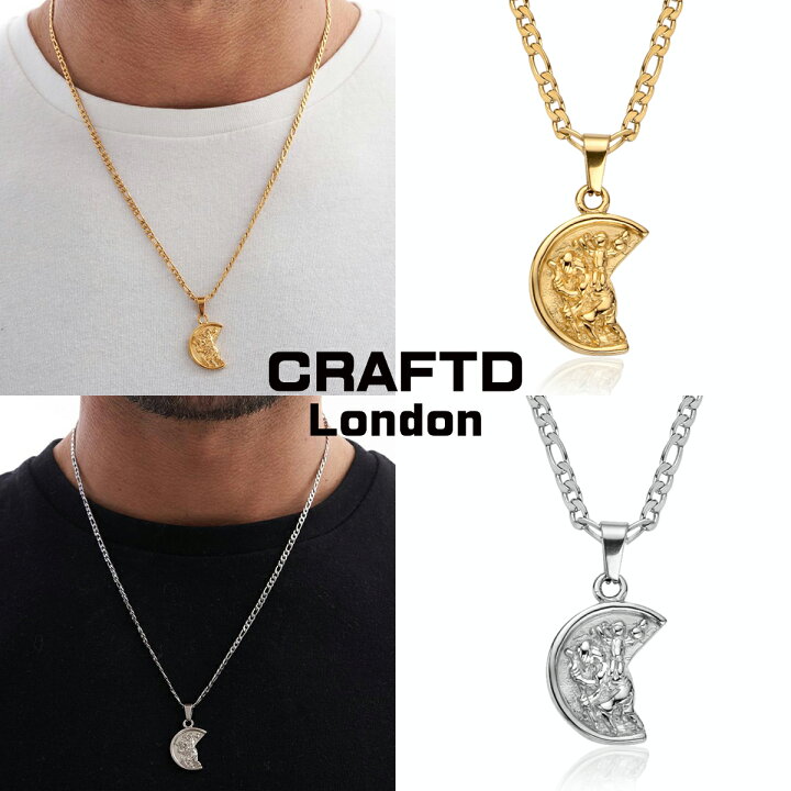 楽天市場 Craftd London クラフトロンドン St Christopher ネックレス ゴールド シルバー メンズ 18kゴールド 金 人気 アクセサリー S S Shop