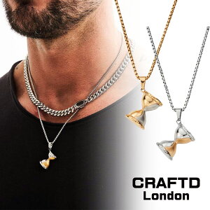 CRAFTD London �N���t�g�����h�� HOURGLASS �l�b�N���X �S�[���h �V���o�[ �����Y 18k�S�[���h �� �l�C[�A�N�Z�T���[]