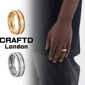 CRAFTD London Ntgh BAND RING 2.0 w O S[h Vo[ Y 18kS[h  lC[ANZT[]
