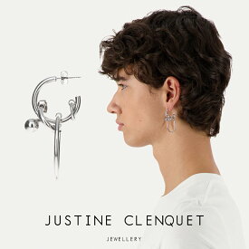 ジュスティーヌクランケ Justine Clenquet ジャック ピアス シングル jack earring シルバー レディース メンズ ユニセックス パラジウム[アクセサリー]
