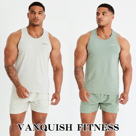 ヴァンキッシュ フィットネス VANQUISH FITNESS タンクトップ レギュラーフィット ESSENTIALシリーズ REGULAR FIT TANK TOP メンズ 筋トレ ジム ウエア スポーツ 正規品[衣類]