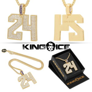 KING ICE �L���O�A�C�X �l�b�N���X �`�F�[�� BLACK MAMBA CLASSIC NUMBER 24 NECKLACE14k�S�[���h �z���C�g�S�[���h �� �l�C[�A�N�Z�T���[]