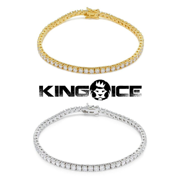 楽天市場】KING ICE キングアイス ブレスレット 3MM TENNIS 