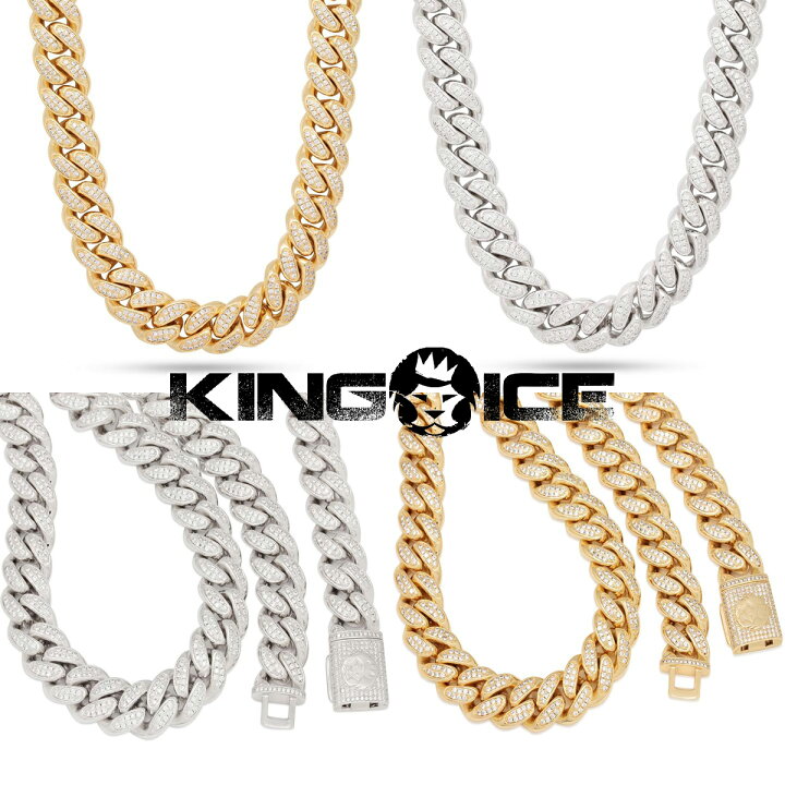 楽天市場】KING ICE キングアイス ネックレス チェーン 18MM ICED 