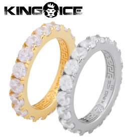 KING ICE キングアイス 指輪 リング BRILLIANT-CUT RING 14kゴールド 金 WHITE GOLD メンズ ブランド 人気[アクセサリー]